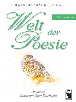 cover image of Welt der Poesie